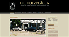 Desktop Screenshot of holzblaeser.com